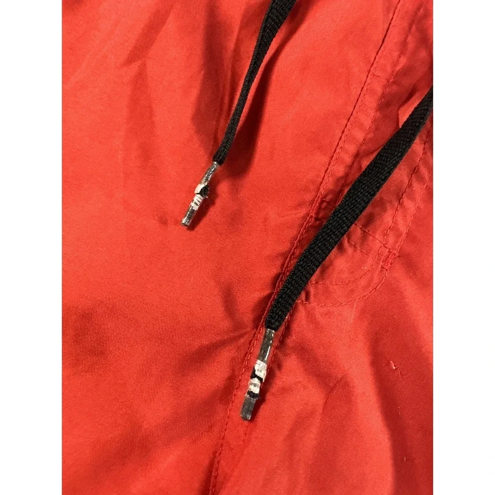 Nike Red Black Men's‎ Swim Trunks Size L Pockets - Vintage Nike Swim Shorts